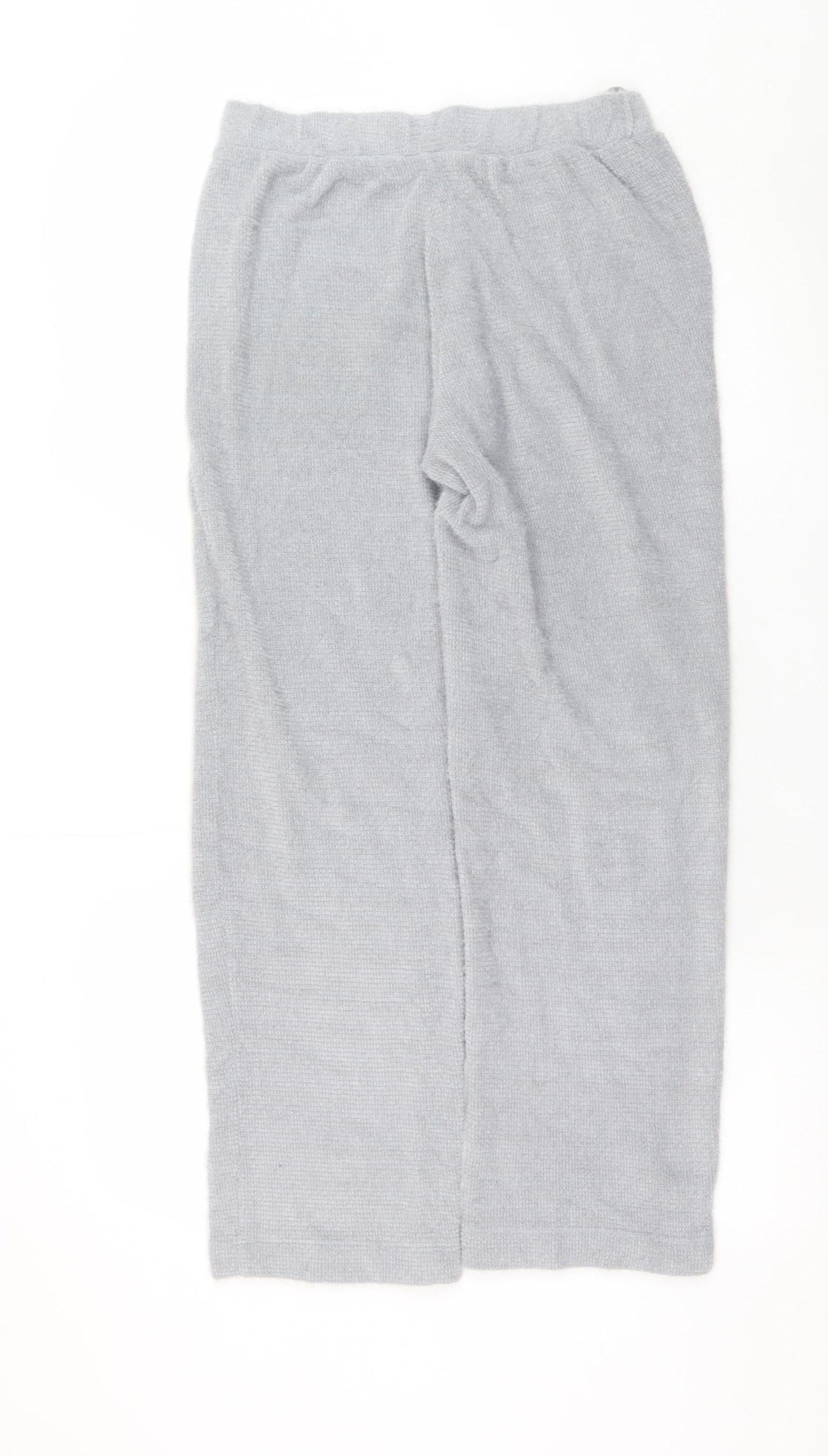 Marks and Spencer Women Grey Knit Jogger Trousers Size S
