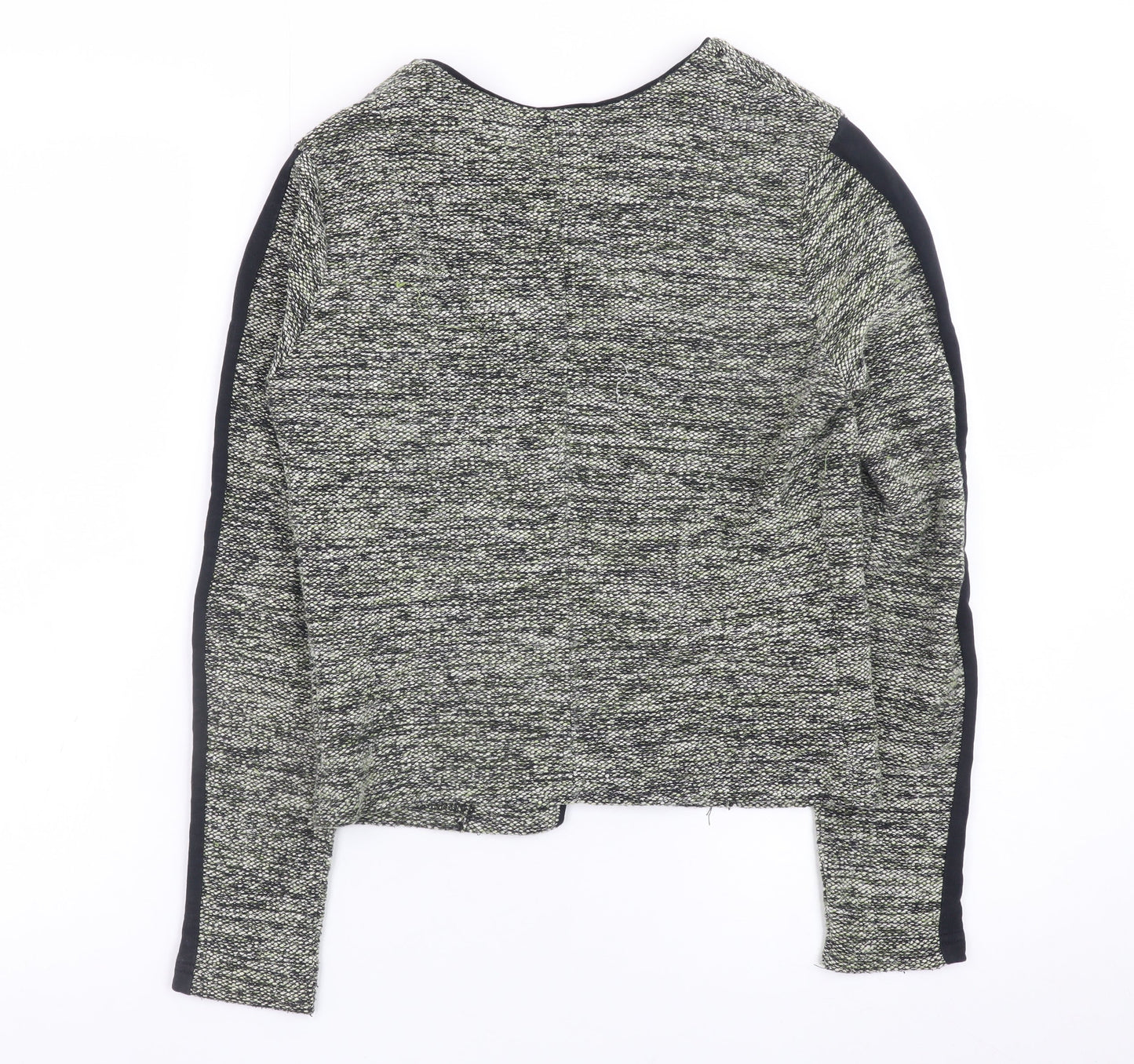 Miss Selfridge Women’s Grey Tweed Open Blazer Jacket Size 10