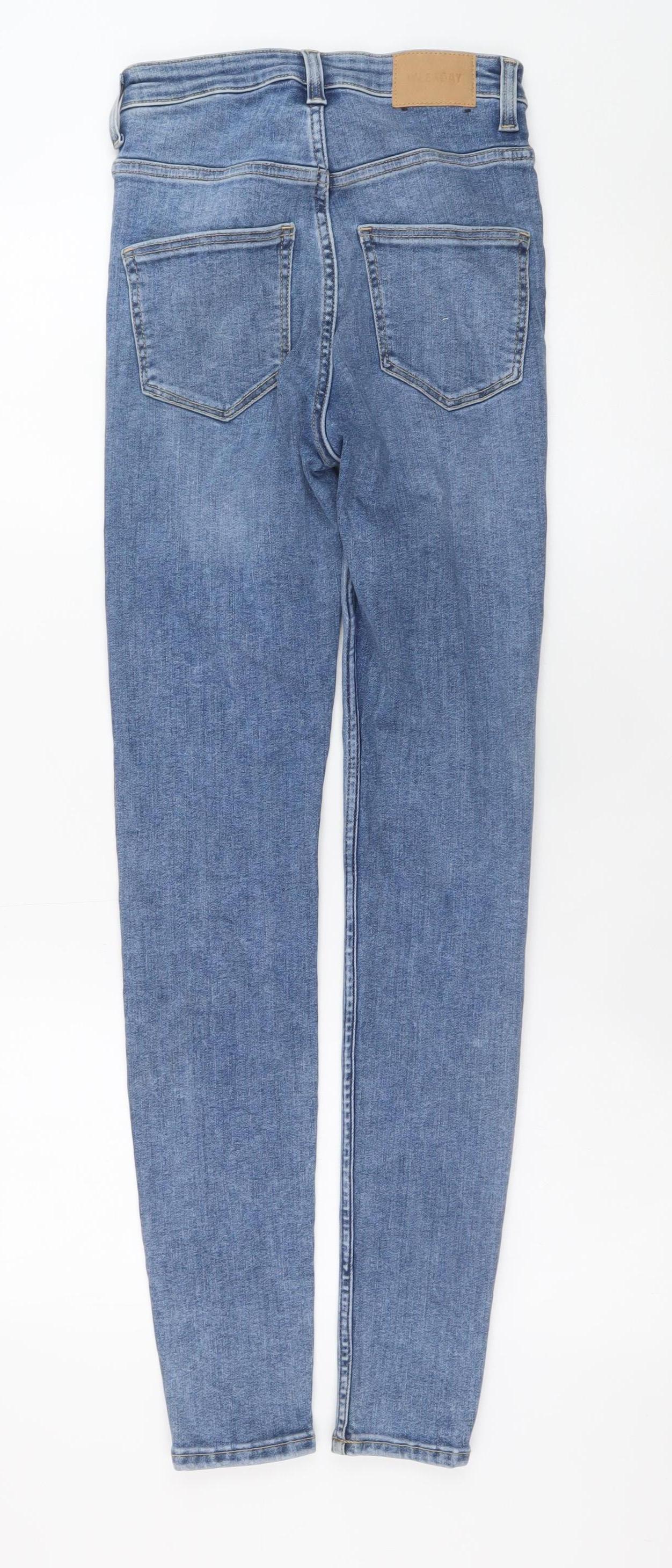 Weekday Women's Blue High Rise Skinny Jeans Size 8 26/30