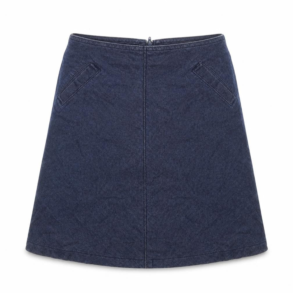 Rock V Teens Blue A-Line Cotton Denim Skirt XS