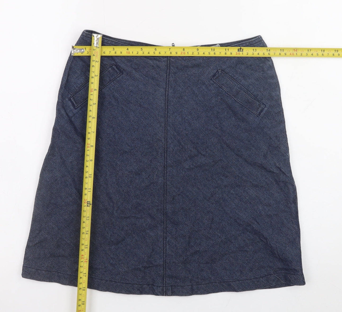 Rock V Teens Blue A-Line Cotton Denim Skirt XS