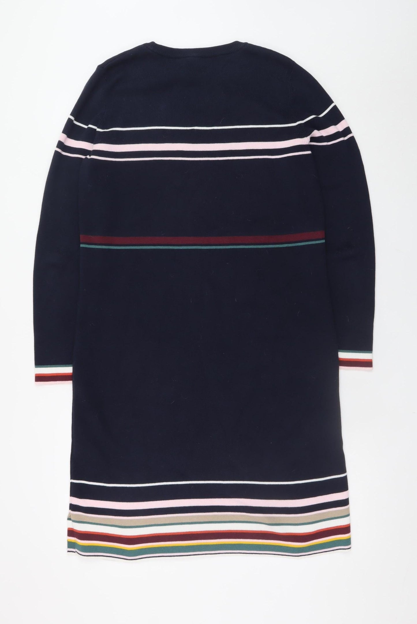 Crew Clothing Women Blue Striped Jumper Dress Size 10
