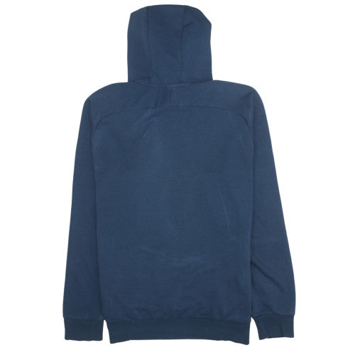 Puma Men's Blue Pullover Hoodie L Sports Graphic Cotton Blend
