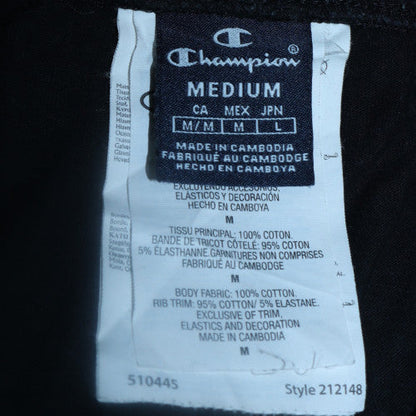 Champion Men's Black Jogger Sweatpants Medium Cotton Blend