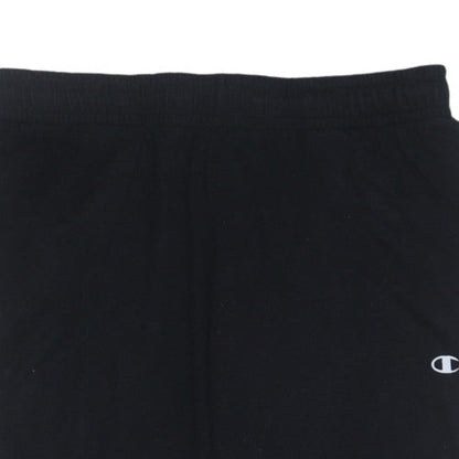 Champion Men's Black Jogger Sweatpants Medium Cotton Blend