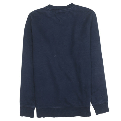 Tommy Jeans Men's Blue Logo Crew Neck Sweatshirt Size S