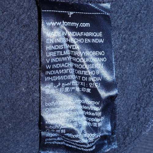Tommy Jeans Men's Blue Logo Crew Neck Sweatshirt Size S