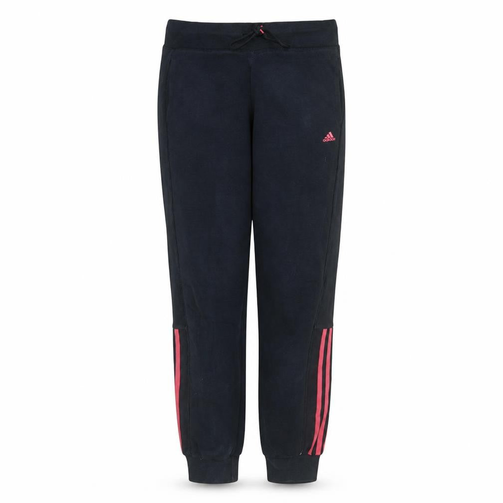 adidas Womens Black Jogger Trousers Size 12-14 Sports Casual