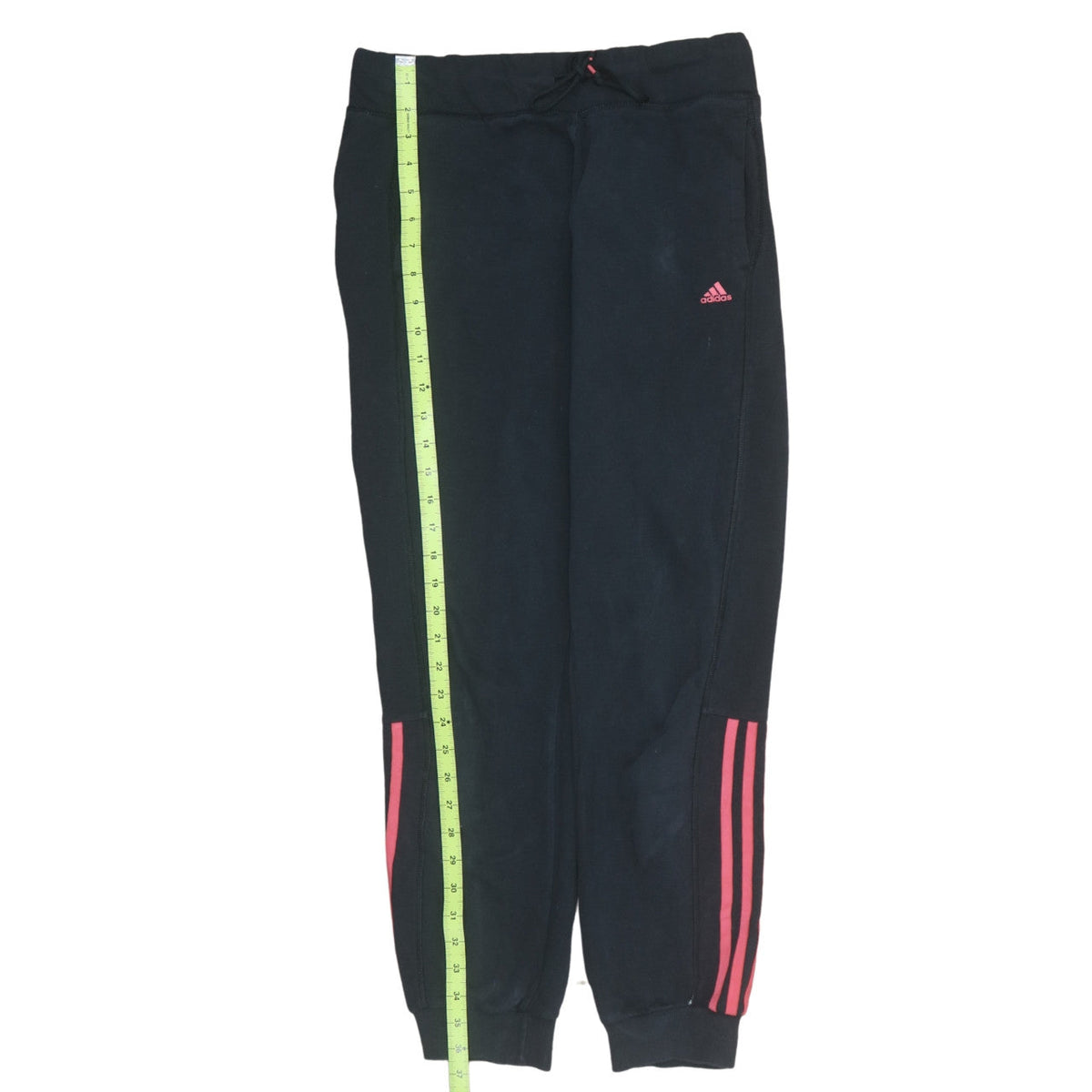 adidas Womens Black Jogger Trousers Size 12-14 Sports Casual