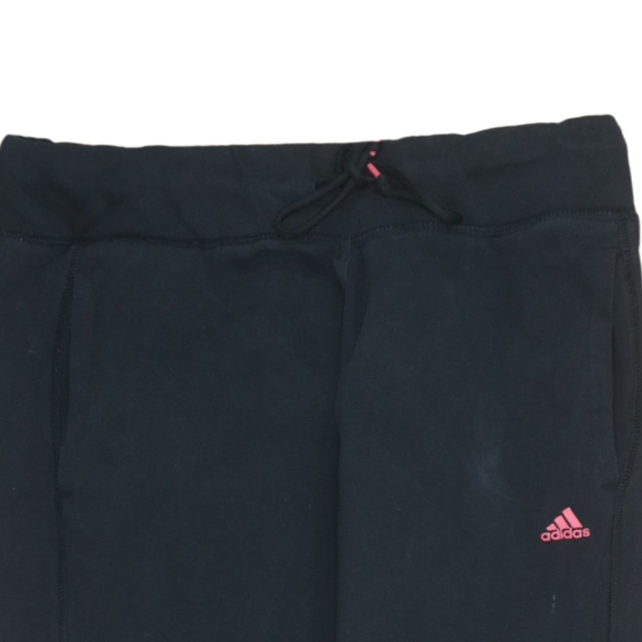 adidas Womens Black Jogger Trousers Size 12-14 Sports Casual