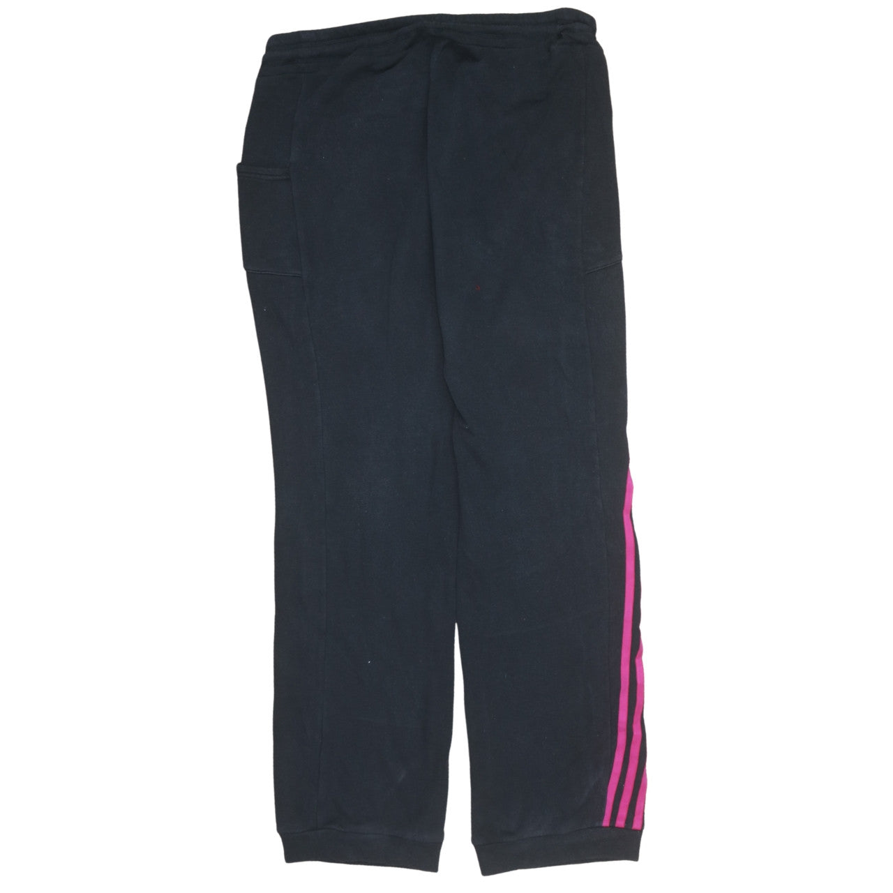 Adidas Women’s Black Pink Stripe Sweatpants M Regular Fit