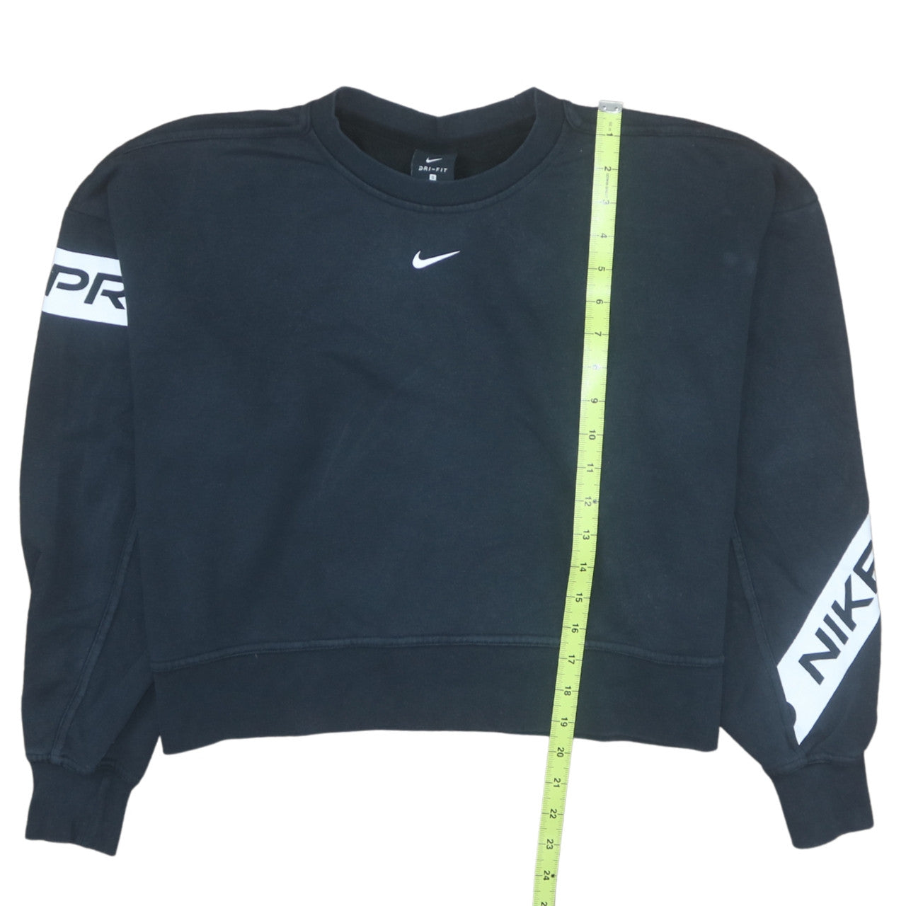 Nike Women Black Dri-FIT Crew Neck Pullover Sweatshirt S