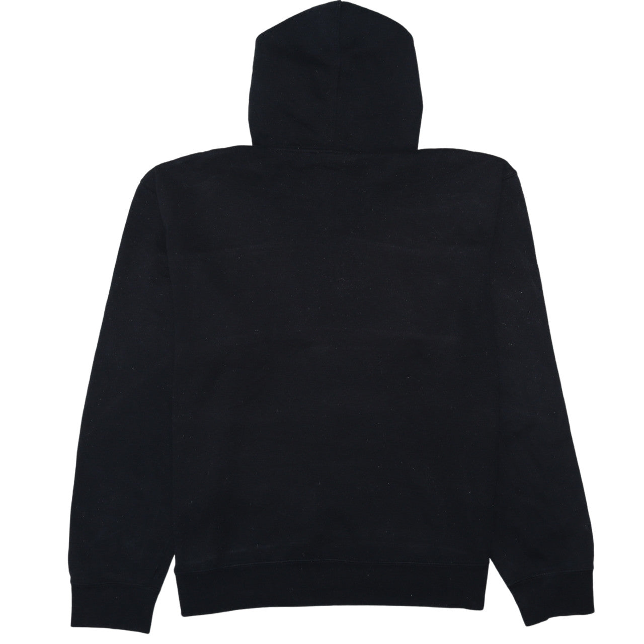 FILA Mens Black Pullover Hoodie L Logo Graphic Fleece Sweatshirt