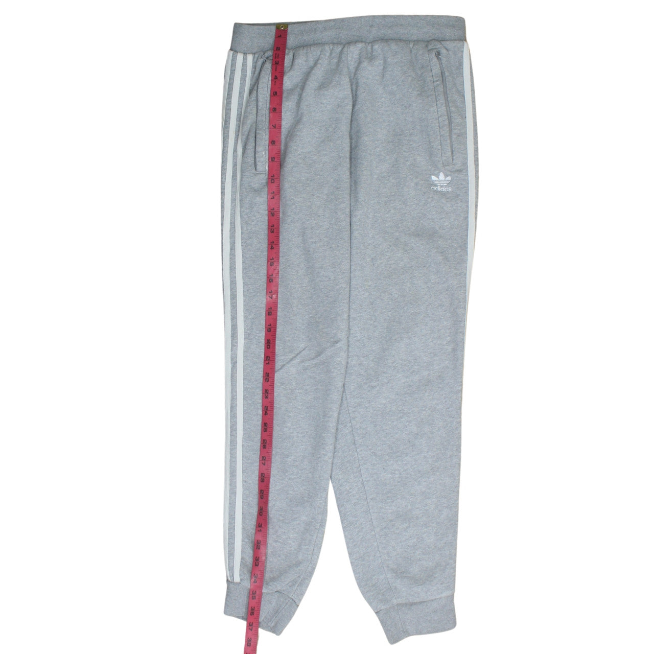 Adidas Mens Grey Jogger Trousers Size M Casual Sportswear