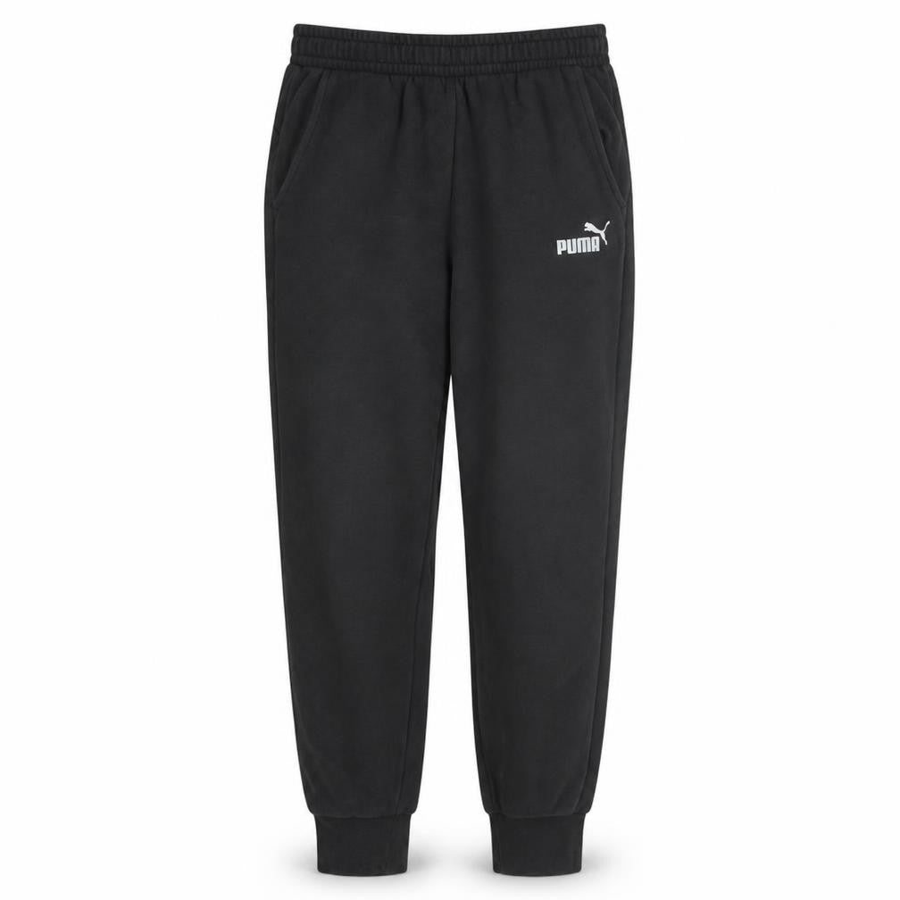 Puma Women’s Black Jogger Trousers L Elastic Waist Fleece