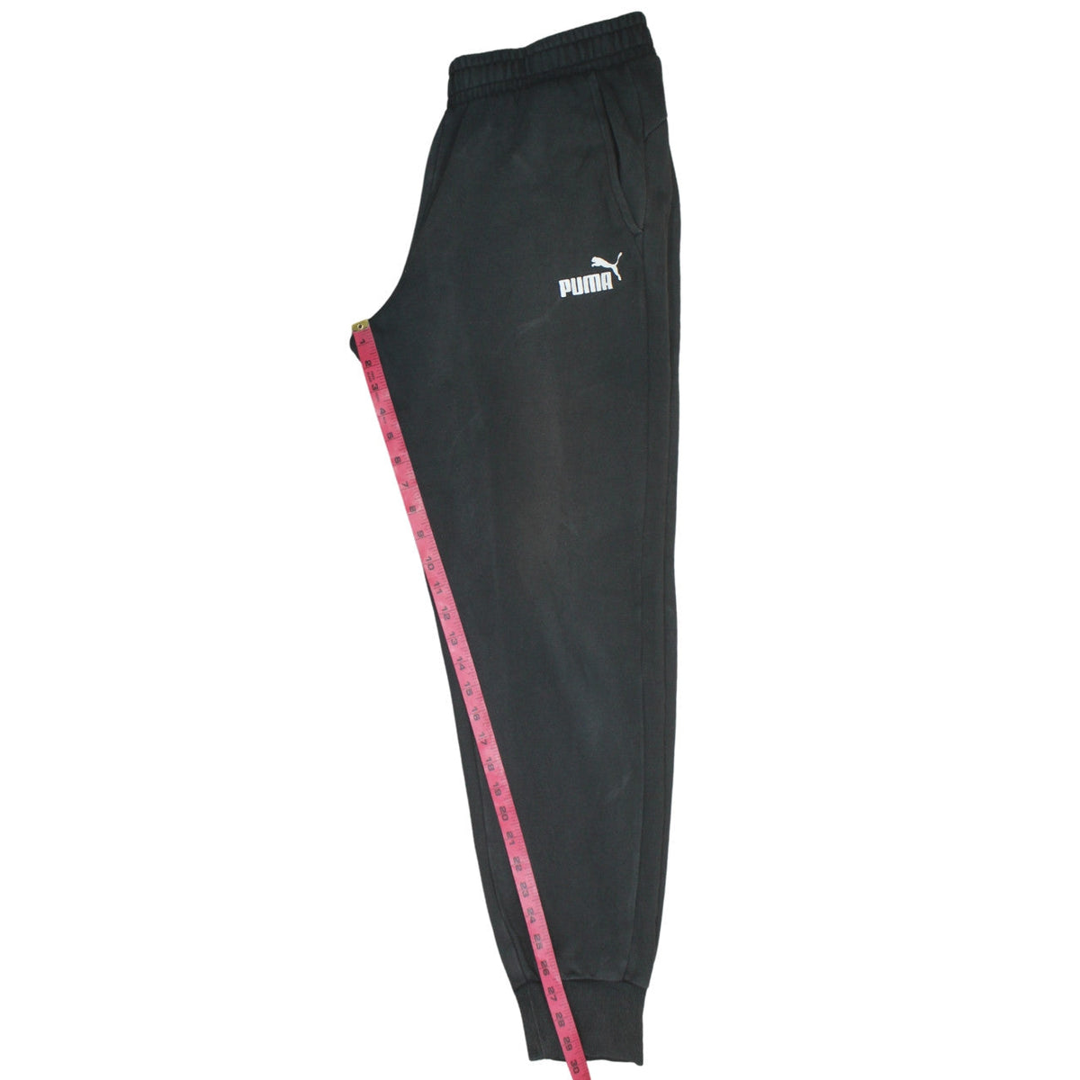 Puma Women’s Black Jogger Trousers L Elastic Waist Fleece