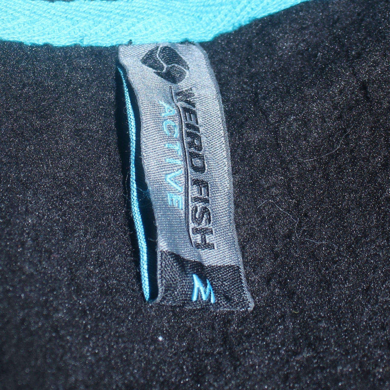 Weird Fish Men's Black Full Zip Hoodie Size M Outdoor Fleece