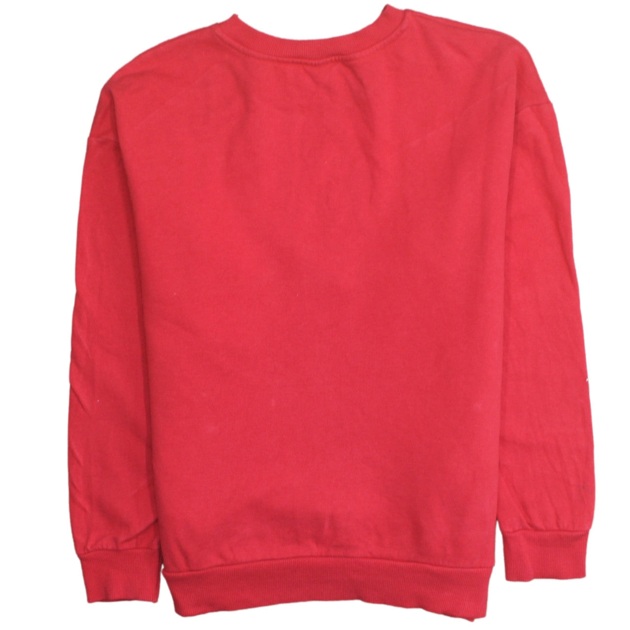Disney at George Red Christmas Sweatshirt Women M Sequin Mickey Minnie