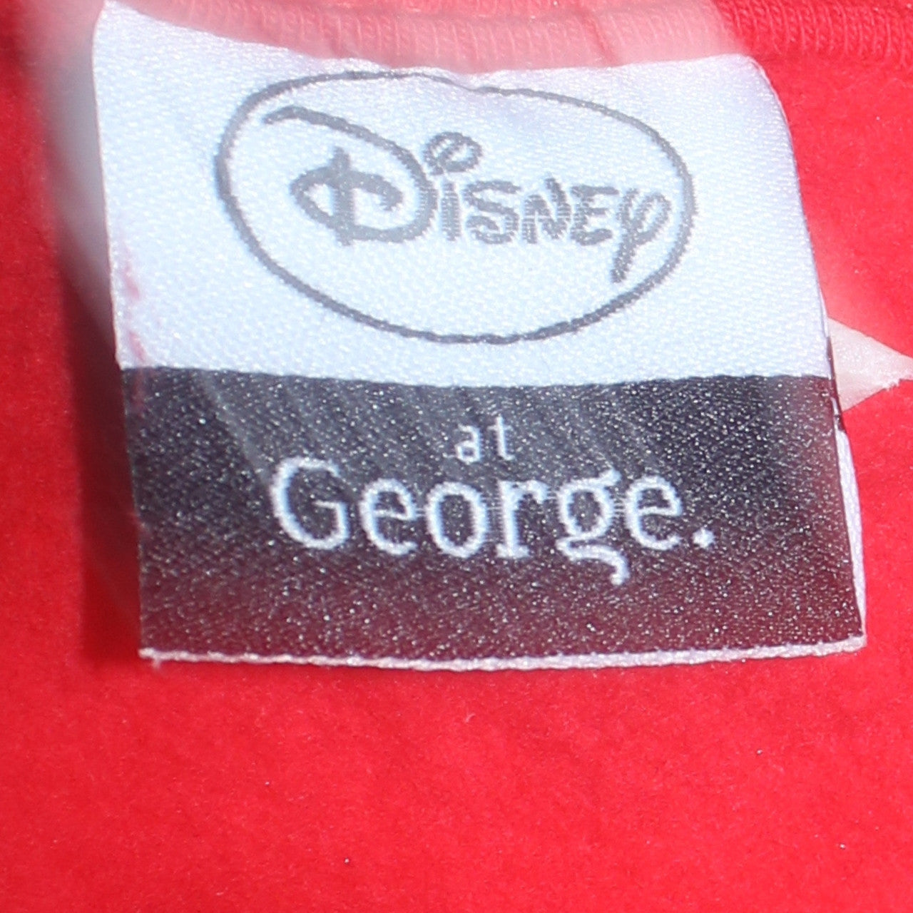 Disney at George Red Christmas Sweatshirt Women M Sequin Mickey Minnie
