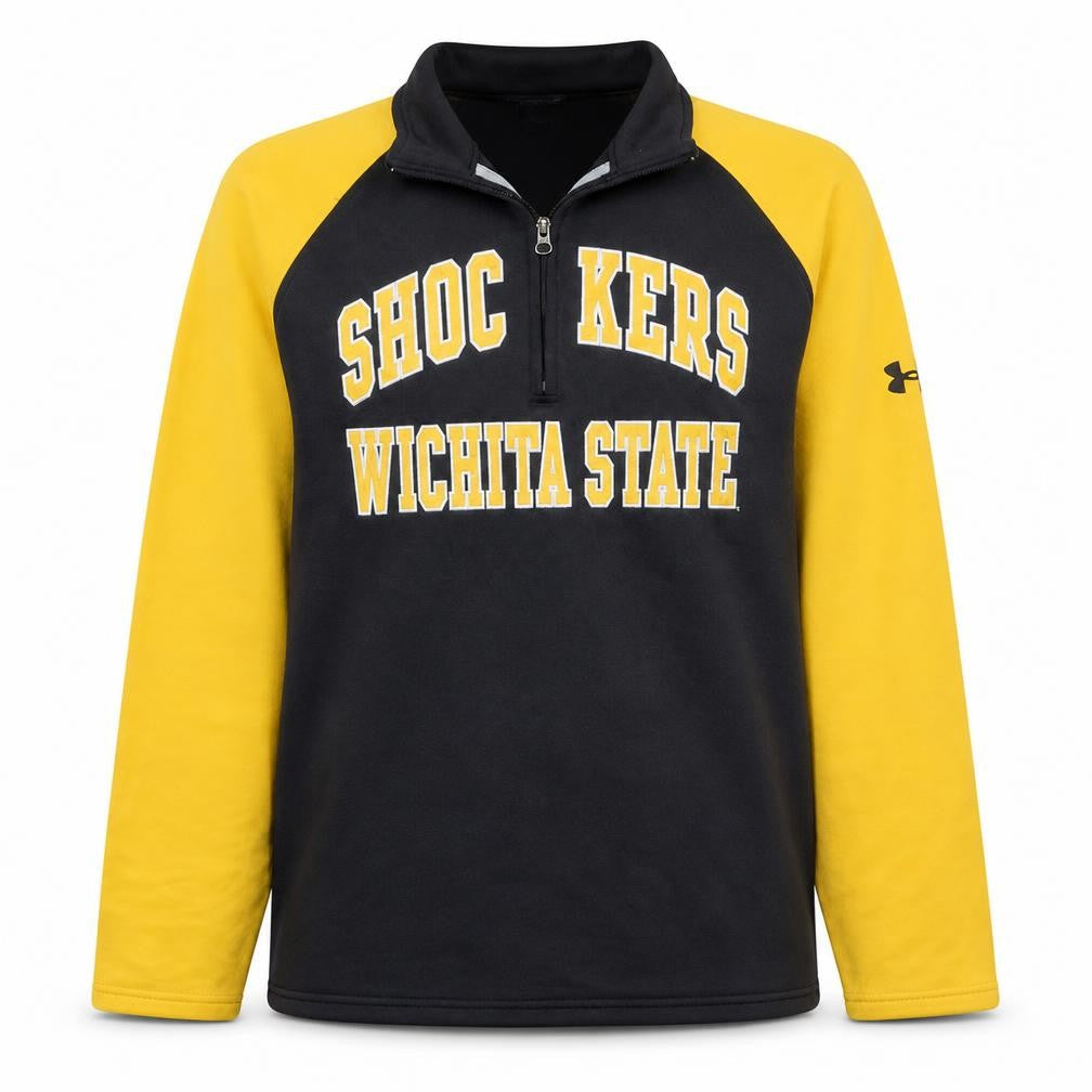 Under Armour Men’s Black 1/4 Zip Sweatshirt Wichita State Medium