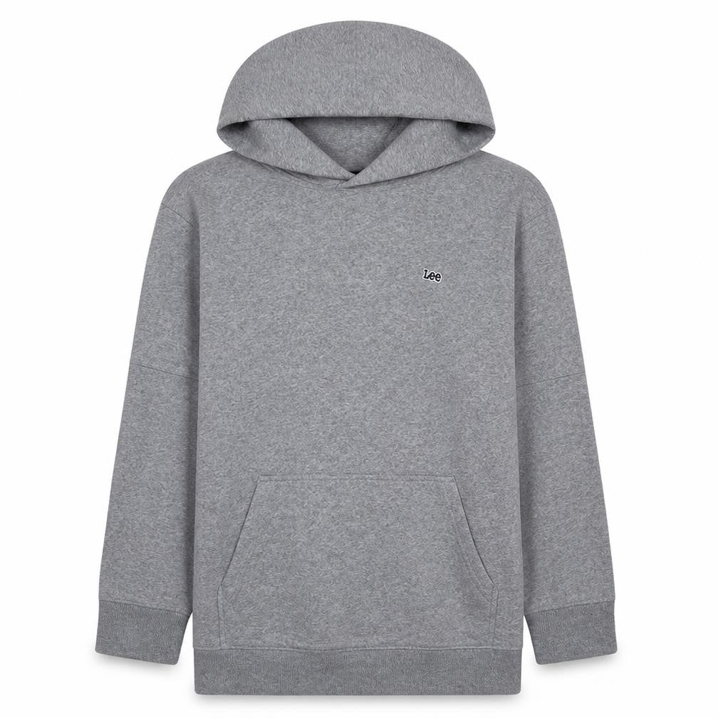 Lee Men’s Grey Pullover Hoodie M Regular Fit Fleece Sweatshirt