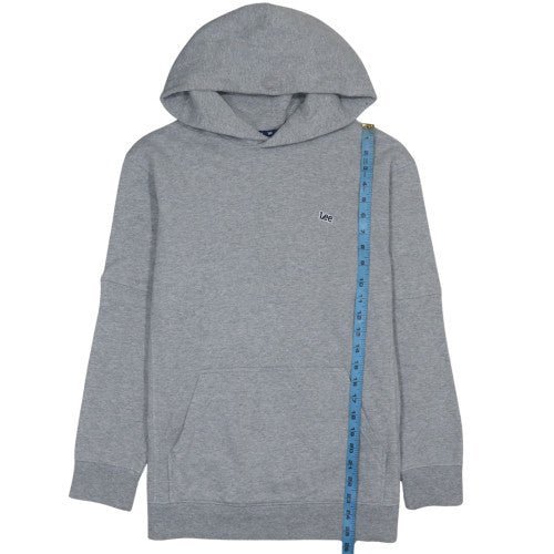 Lee Men’s Grey Pullover Hoodie M Regular Fit Fleece Sweatshirt