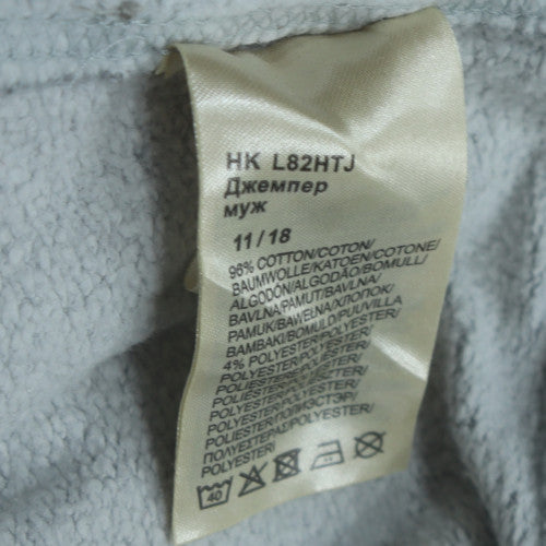 Lee Men’s Grey Pullover Hoodie M Regular Fit Fleece Sweatshirt