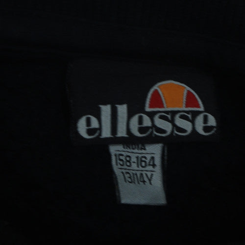 Ellesse Girls Black Gold Logo Pullover Sweatshirt 13-14 Years