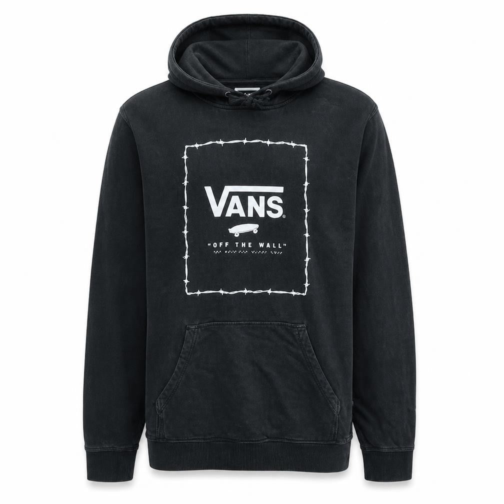 Vans Men's Black Pullover Hoodie Small Fleece Graphic Skate Sweatshirt