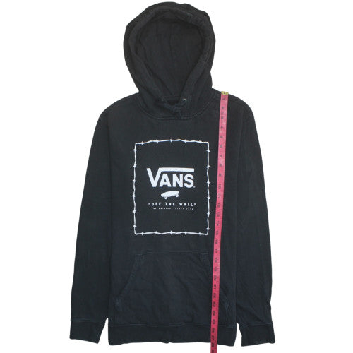 Vans Men's Black Pullover Hoodie Small Fleece Graphic Skate Sweatshirt