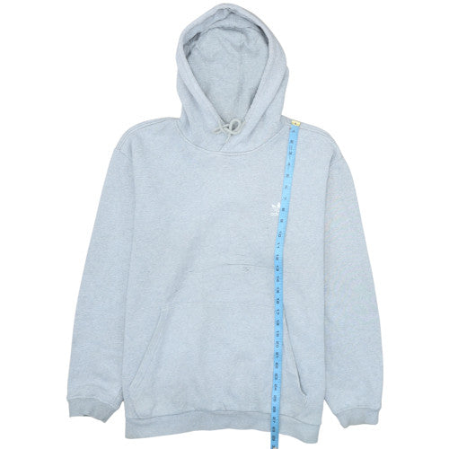 Adidas Men’s Grey XL Pullover Hoodie Fleece Logo Sweatshirt