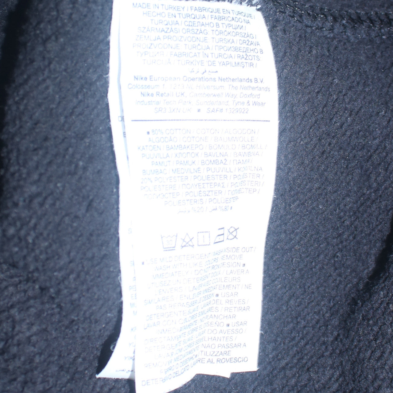 Nike Womens Black XL Pullover Sweatshirt Gold Logo Just Do It