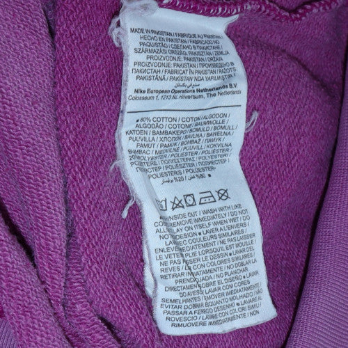 Nike Women's Purple Cotton Crew Neck Sweatshirt Size S