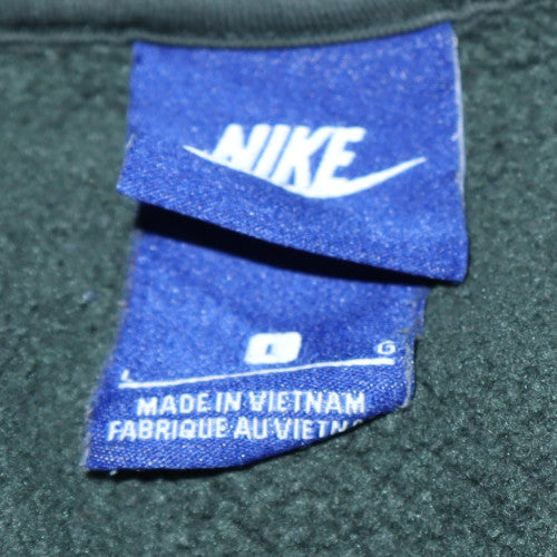 Nike Men's Green Full Zip Hoodie L Fleece Sportswear