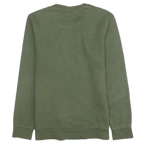 Champion Boys Khaki Green XL 13-14 Years Crew Neck Sweatshirt