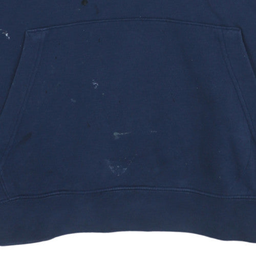 Nike Men's Blue Pullover Hoodie L Fleece Sportswear Sweatshirt