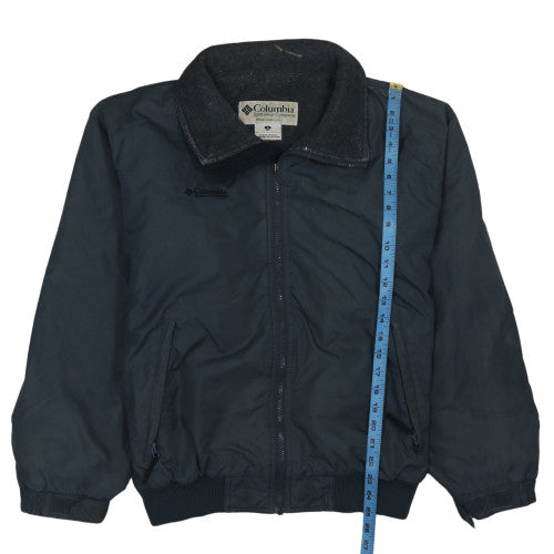 Columbia Men's Blue Bomber Jacket S Nylon Fleece Lined Outdoor
