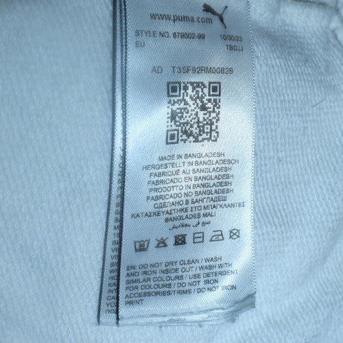 Puma Men’s White XS Pullover Hoodie with Logo Print