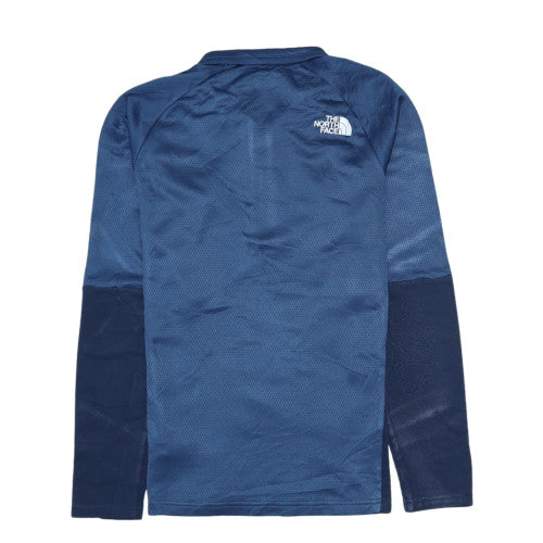 The North Face Men's Blue 1/4 Zip Fleece Sweatshirt Size S