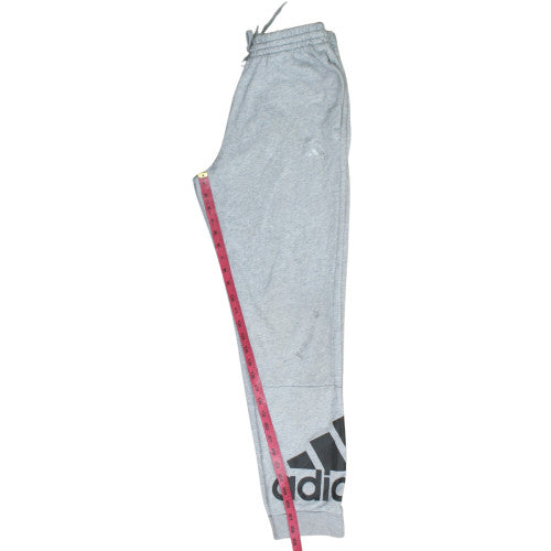 Adidas Men's Grey M Jogger Sweatpants with Drawstring Waist