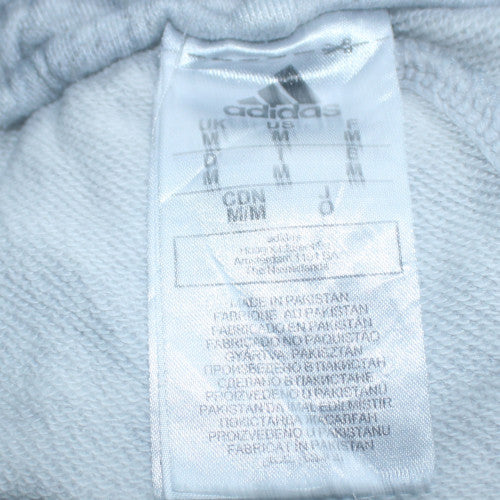 Adidas Men's Grey M Jogger Sweatpants with Drawstring Waist