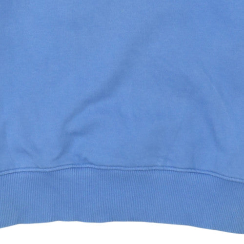 Calvin Klein Jeans Men's Blue Logo Cotton Crew Neck Sweatshirt M