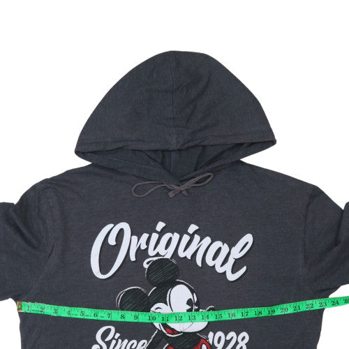 Disney Women’s Black Pullover Hoodie Mickey Mouse Graphic L/14