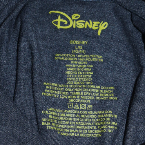 Disney Women’s Black Pullover Hoodie Mickey Mouse Graphic L/14