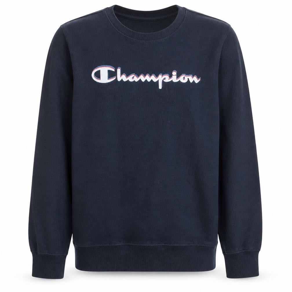 Champion Boys Black Crew Neck Pullover Sweatshirt 13-14 Years