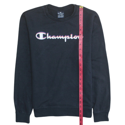 Champion Boys Black Crew Neck Pullover Sweatshirt 13-14 Years