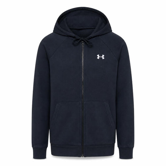 Under Armour Mens Black Full Zip Hoodie Size S Relaxed Fit