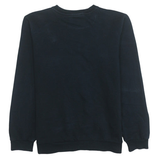 Puma Boys Black Pullover Sweatshirt 15-16 Years Logo Graphic Fleece