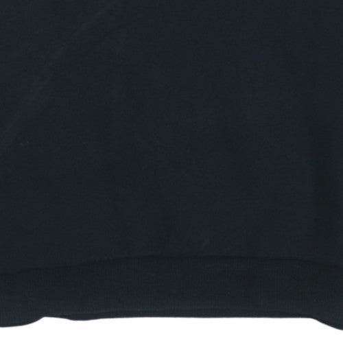 Puma Boys Black Pullover Sweatshirt 15-16 Years Logo Graphic Fleece