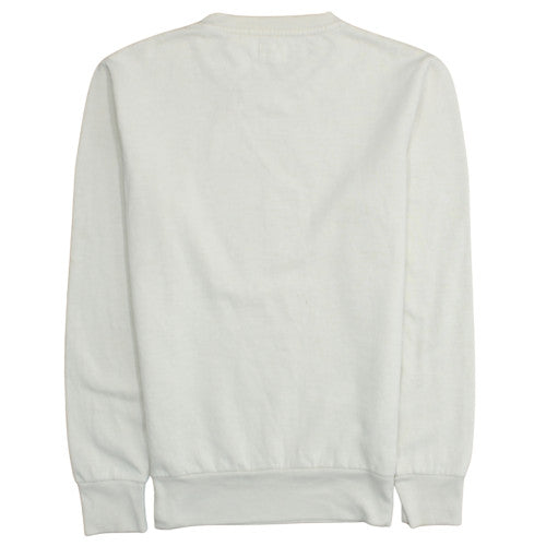 Levi's Men's White Pullover Logo Crew Neck Sweatshirt Size S